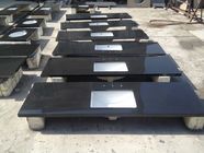 Absolute Black Solid Granite Worktops Edge / Thickness Opsional yang berbeda