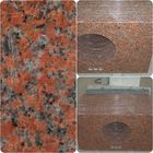 Maple Red Granite Work Tops Dipoles Permukaan Padat High Kekerasan / Kepadatan