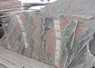 Multi Warna Merah Cina Nutral Stone Granite 12X12 Paving menghadap lempengan ubin topi