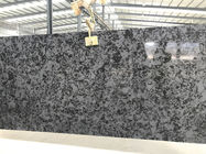 3000 X 1400mm Black Quartz Slab, High Hardness Solid Quartz Island Slab