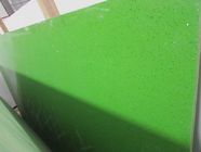 Sparkle Galaxy Green Stone Slab, Ukuran Custom Buatan Natural Quartz Slab