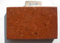 Red Glass Quartz Stone Countertops 6 Mohs Kekerasan 36,0 MPa Kekuatan Lentur