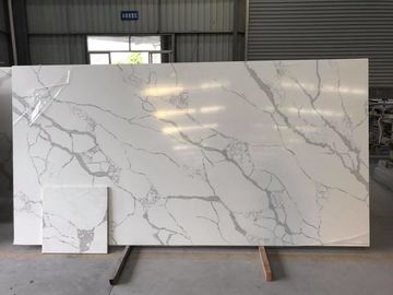 Meja Dapur Permukaan Batu Putih Solid