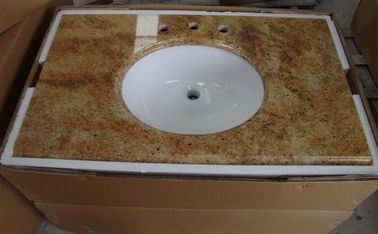 Countertops Marmer Marmer Coklat Alami Kekuatan Kompresi 165 MPA