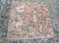Alam Granit Batu Ubin Dipoles Menyelesaikan Permukaan Warna Merah Solid