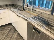 Residential kitchen remodelling Rekayasa yang disesuaikan Quartz Stone Countertops