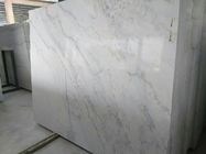 Panel Dinding Marmer Kepadatan Tinggi Untuk Kamar Mandi / Kamar, Lantai Marmer Putih