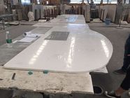 Prefabrikasi Solid Quartz Stone Countertops Miring Tepian Diproses