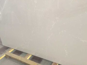 Prefab Quartz Stone Countertops Untuk Rumah / Hotel Berbagai Edge Opsional
