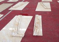 Cream Onyx Natural Marble Tile Hammered Solid Grade Permukaan A Kualitas
