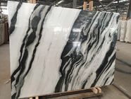 Black Vein Natural Marble Tile Untuk Dinding / Air Jet Design Grade A Quality