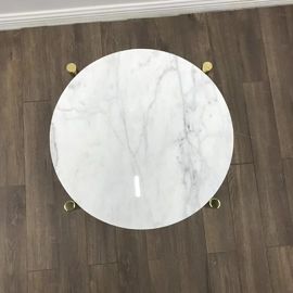 Countertops Batu Marmer Putih Meja Tengah Modern Tops Untuk Ruang Tamu