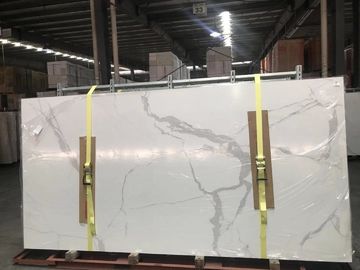 Tebal 2cm 3cm Meja Batu Kuarsa Buatan Padat